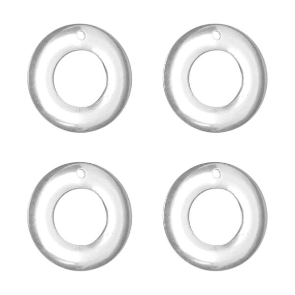 Art.6202 Dije De Aluminio Aro 25mm 4pz