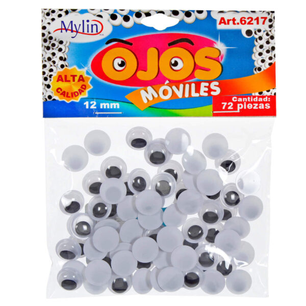 Art.6217 Ojos Movibles Pp871 12mm 72pz