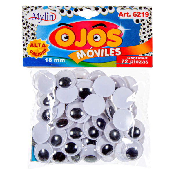 Art.6219 Ojos Movibles Pp873 18mm 72pz