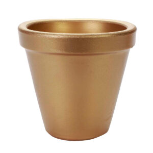 Art.6232 Maceta Barro Color Metálico 11.5x12cm 1pz
