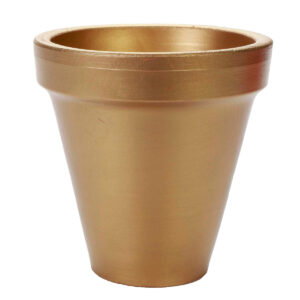 Art.6234 Maceta Barro Color Metálico 13.5x14cm 1pz