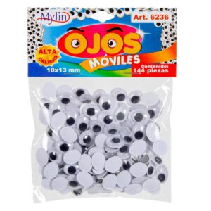 Art.6236 Ojos Movibles Oval 10x13mm 144pz