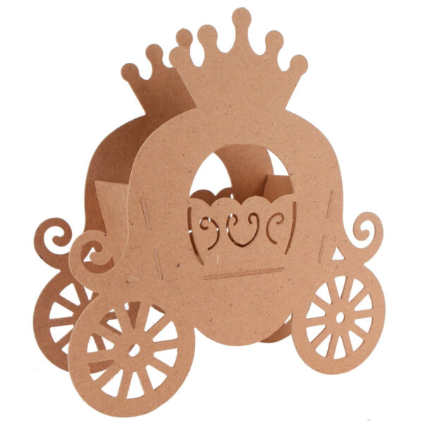 Art.6256 Carroza Garigoleada Corona 37.5x35x13cm 1pz