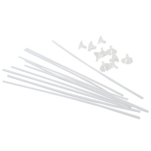 Art.6281 Base Para Globo Con Popote 42cm 10 Juegos