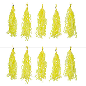 Art.6287 Guía De Borlas Onda x10 Colores Pastel (Al 32cm Aprox) 2.4m 1pz