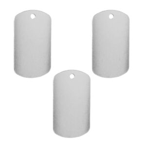 Art.6324 Dije De Aluminio Rectangular Grande 50x29mm 3pz