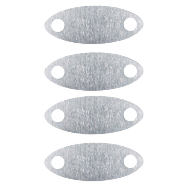 Art.6328 Dije De Aluminio Ovalo 13x35mm 4pz