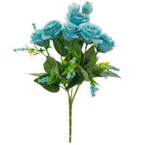 Art.6353 Planta Con Rosas Fina x6 Flores 29cm 1pz