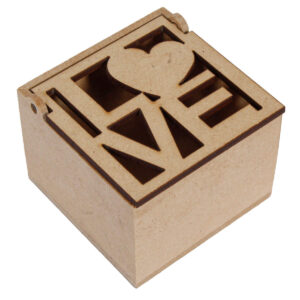 Art.6395 Cajita Calada Amor 4.5x6x6cm 1pz