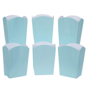 Art.6434 Cajita De Palomitas Colores Pastel 9.5x7x4.5cm 6pz