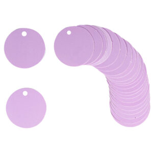 Art.6435 Tarjeta Redonda Colores Pastel 3.5cm 24pz