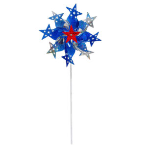 Art.6485 Adorno Rehilete Estrellas 50x21cm (Diam) Aprox 1pz