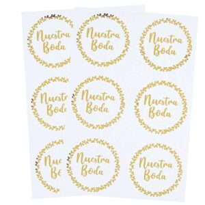 Art.6522 Calcomanía Nuestra Boda 4.4cm 12pz