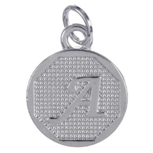 Art.6567 Dije Redondo Letra 18x15x2mm 6pz