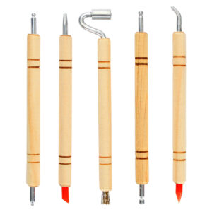 Art.6599 Estuche Repujado Punta Doble 12cm 5pz