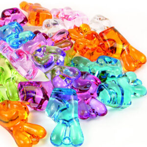 Art.6812 Cuenta Mano Peace & Love Acrílica 45mm 250g (aprox 24pz)