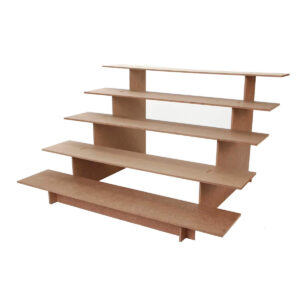 Art.6885 Base Escalera 5 Niveles Madera 34.5x60x52cm 1pz