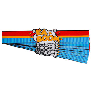 Art.6961 Banda Para Botella de Agua Comic 4.5x21.7cm 10pz