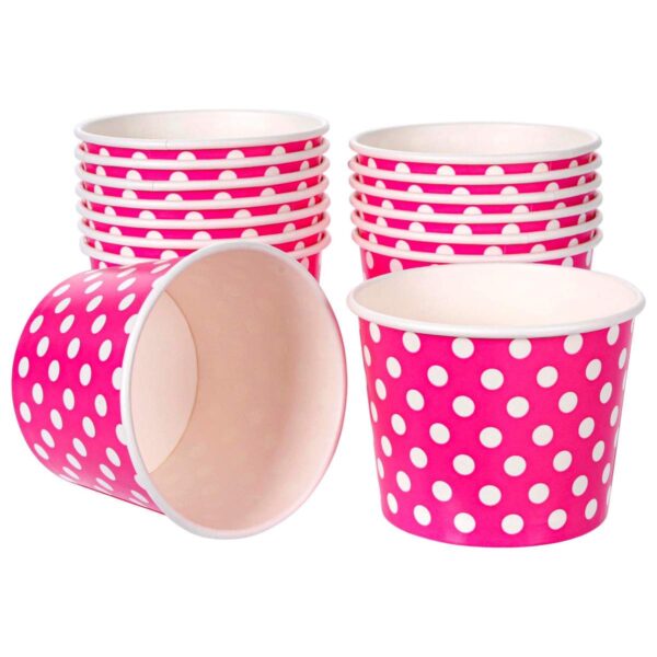 Art.6964 Vaso Impreso Con Puntos (Aprox 400ml) 8x10cm 15pz