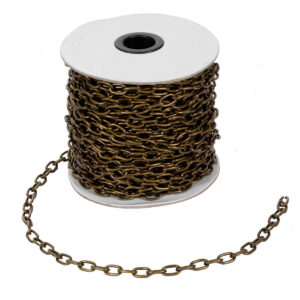 Art.7018 Cadena De Metal Oro Antigüo 11x6mm 25m