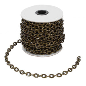 Art.7036 Cadena De Metal Oro Antigüo 9x12mm 15m