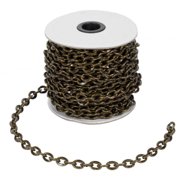 Art.7036 Cadena De Metal Oro Antigüo 9x12mm 15m