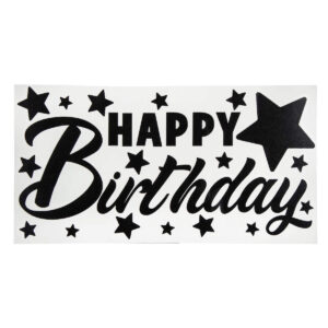 Art.7103 Vinil Happy Birthday 14x27cm 1pz