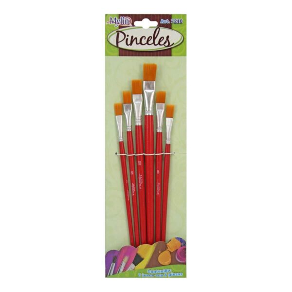 Art.7210 Juego De Pinceles 6pz
