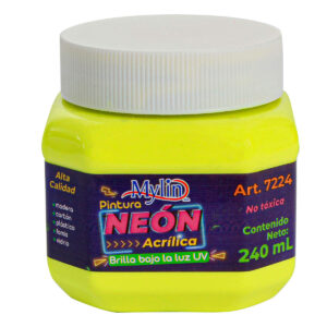 Art.7224 Pintura Acrílica Mylin Neón 240ml 1pz