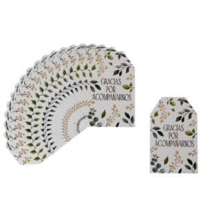 Art.7459 Tarjeta Rectangular Cruz Grande 8x5cm 20pz