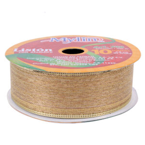 Art.748 Listón Metálico Brillante 3.8cm 10m