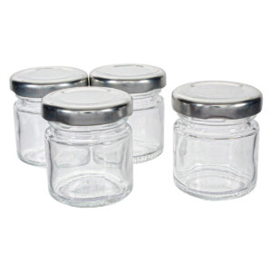 Art.7551 Frasco Con Tapa (Aprox 46ml) 5.3x4.3cm 4pz