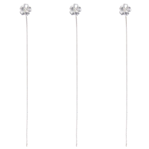 Art.7633 Alambre Flor Acrílico 30cm 3pz