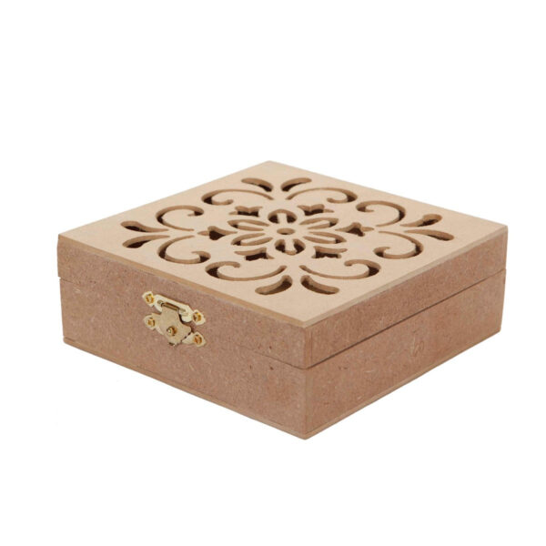 Art.7665 Caja Garigoleada Con Broche 5.3x14.2x14.7cm 1pz