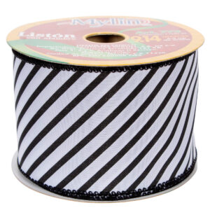 Art.772 Listón Rayas Diagonal 6.4cm 9.14m