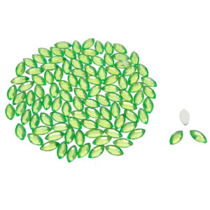 Art.7774 Piedra Acrílica Navette Sin Perforación 10x5mm 100pz