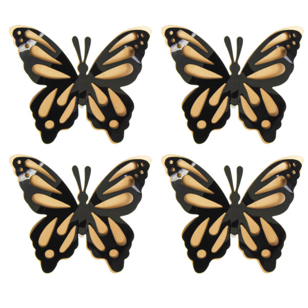 Art.7838 Mariposa De PVC 9x10cm 4pz