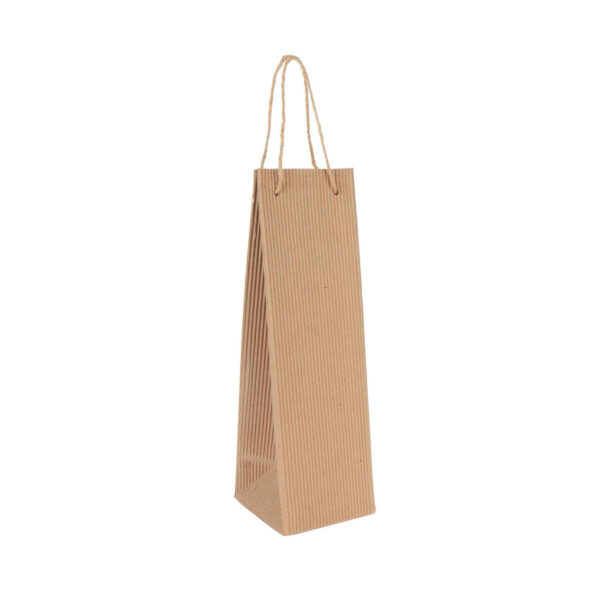Art.7996 Bolsa Corrugado Para Vino 35x11x11cm 1pz