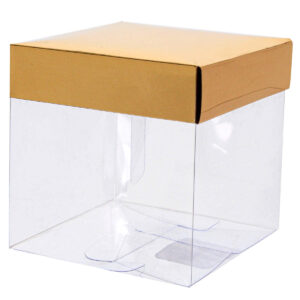 Art.8014 Caja Pvc Con Tapa Metalizada 8.1x8.4cm 1pz