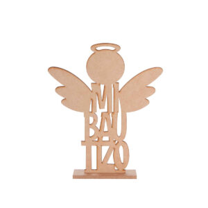 Art.8428 Letrero Ángel Mi Bautizo 21x17.5x3.5cm 1pz