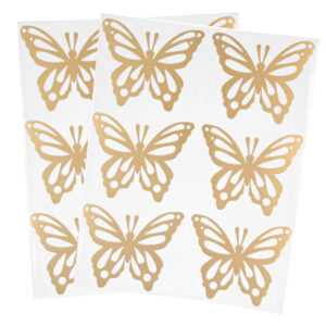 Art.8490 Calcomanía Mariposa 4x5cm 12pz