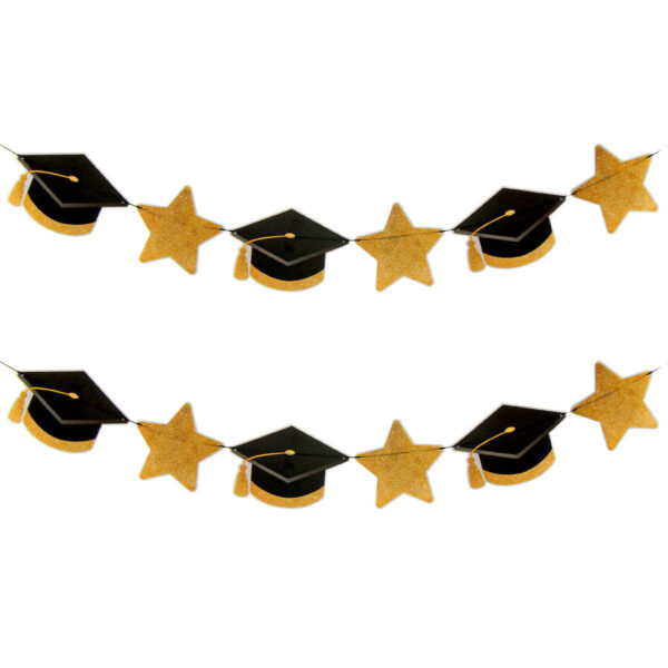 Art.8508 Banderín Graduación x12 14x20cm 3m 1pz