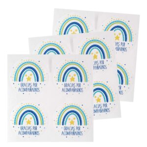 Art.8518 Calcomanía Círculo Arcoiris 4.5x4.5cm 12pz