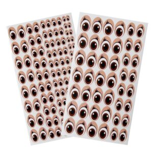 Art.8591 Planilla Ojitos Varios Tamaños 23x26cm 1Planilla (81 Pares)