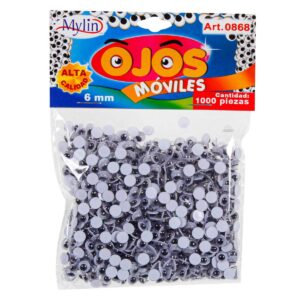 Art.868 Ojos Movibles 6mm 1000pz