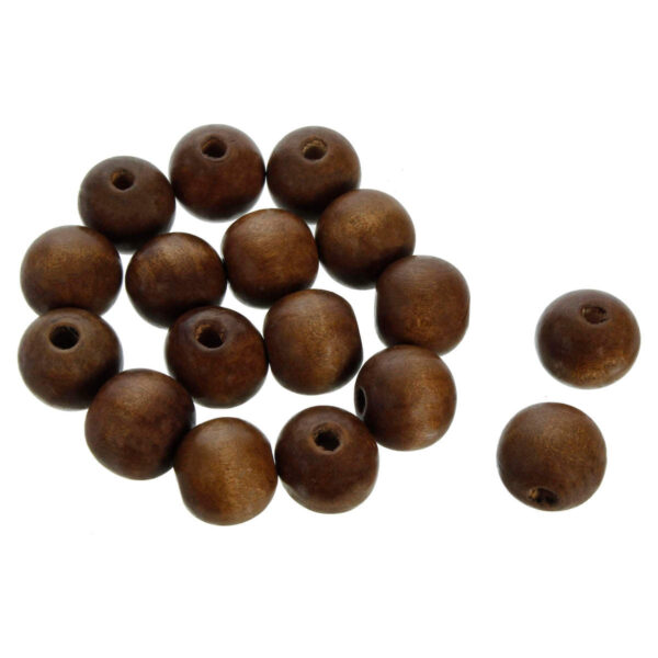 Art.8712 Cuentas De Madera 20mm 40g (aprox 18pz)