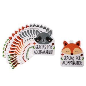 Art.8826 Tarjeta Animalitos 4.5x4cm 20pz