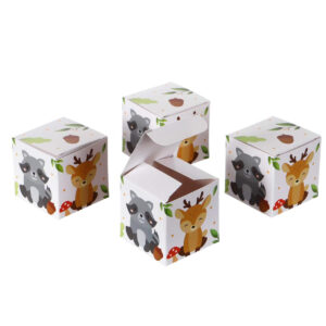Art.8830 Caja Cubo Animalitos 5x5x5cm 4pz