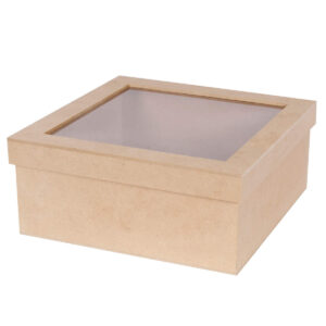 Art.889 Caja Cuadrada Con Ventana 8.5x19.5cm 1pz