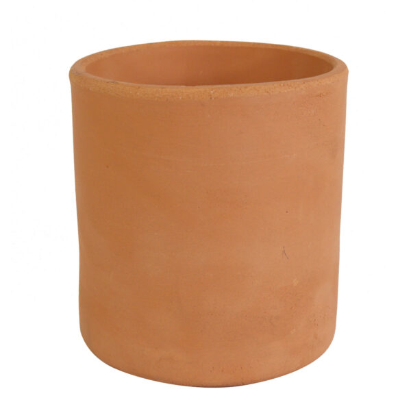 Art.8904 Maceta De Barro Cilindro 10.9x10.9xcm 1pz